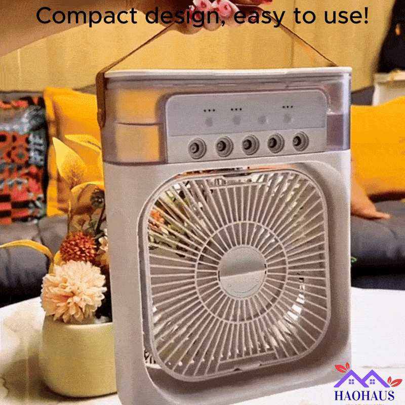 Portable 3 in 1 Mini AC Air Cooler Fan Humidifier with LED Light