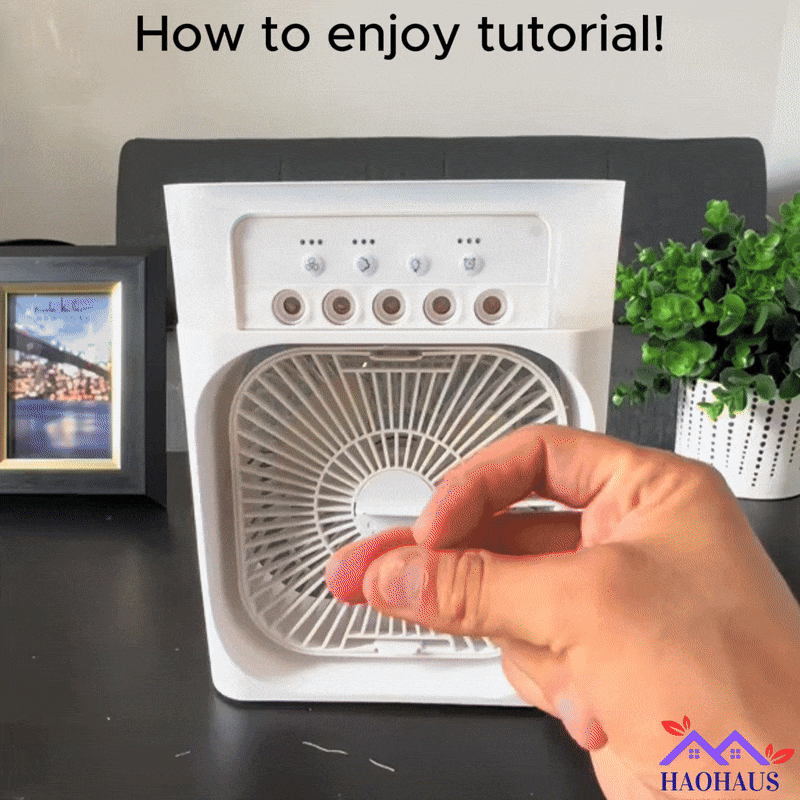 Portable 3 in 1 Mini AC Air Cooler Fan Humidifier with LED Light