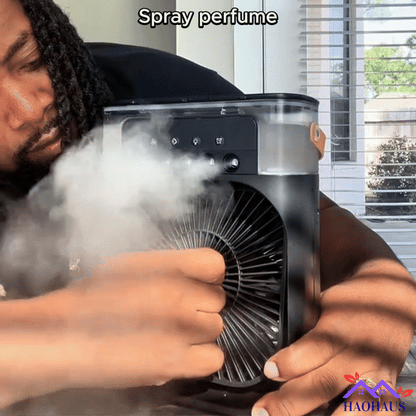 Portable 3 in 1 Mini AC Air Cooler Fan Humidifier with LED Light