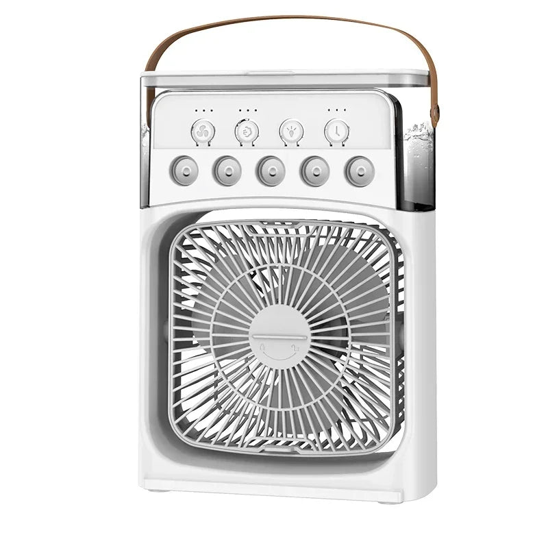 Portable 3 in 1 Mini AC Air Cooler Fan Humidifier with LED Light
